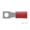 Te Connectivity Ring Terminal, #6 Stud Size, 22 AWG, 300 V, Nylon Insulated, Red 8-33476-1 - alternate 4
